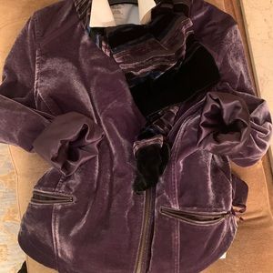 Soft Surrounding purple velvet jacket Petite SM (shirt / scarf not included)